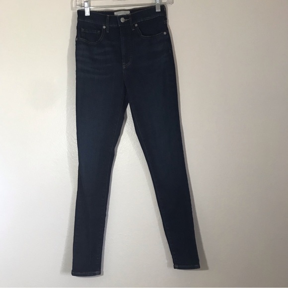 Everlane High Rise Skinny Dark Wash Jeans Size 25 Tall Excellent Condition - Picture 3 of 9